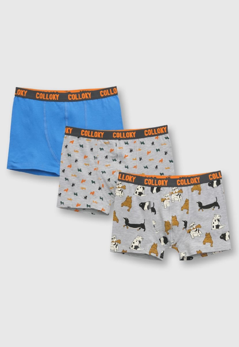 Boxer De Ni o 3 Pack Perros Gris Colloky 2 A 12 A os Compra