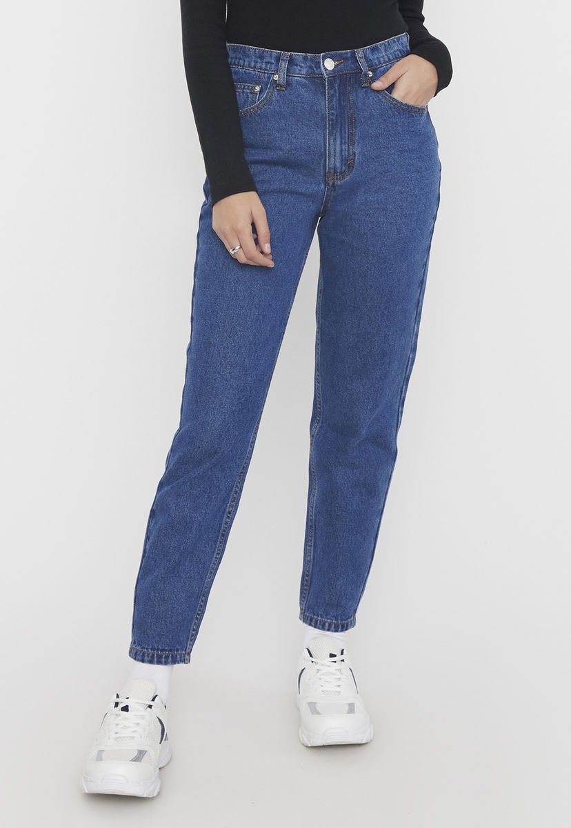 Incorrecto regla En realidad Jeans Mom Azul Oscuro - Mujer Corona - Compra Ahora | Dafiti Chile