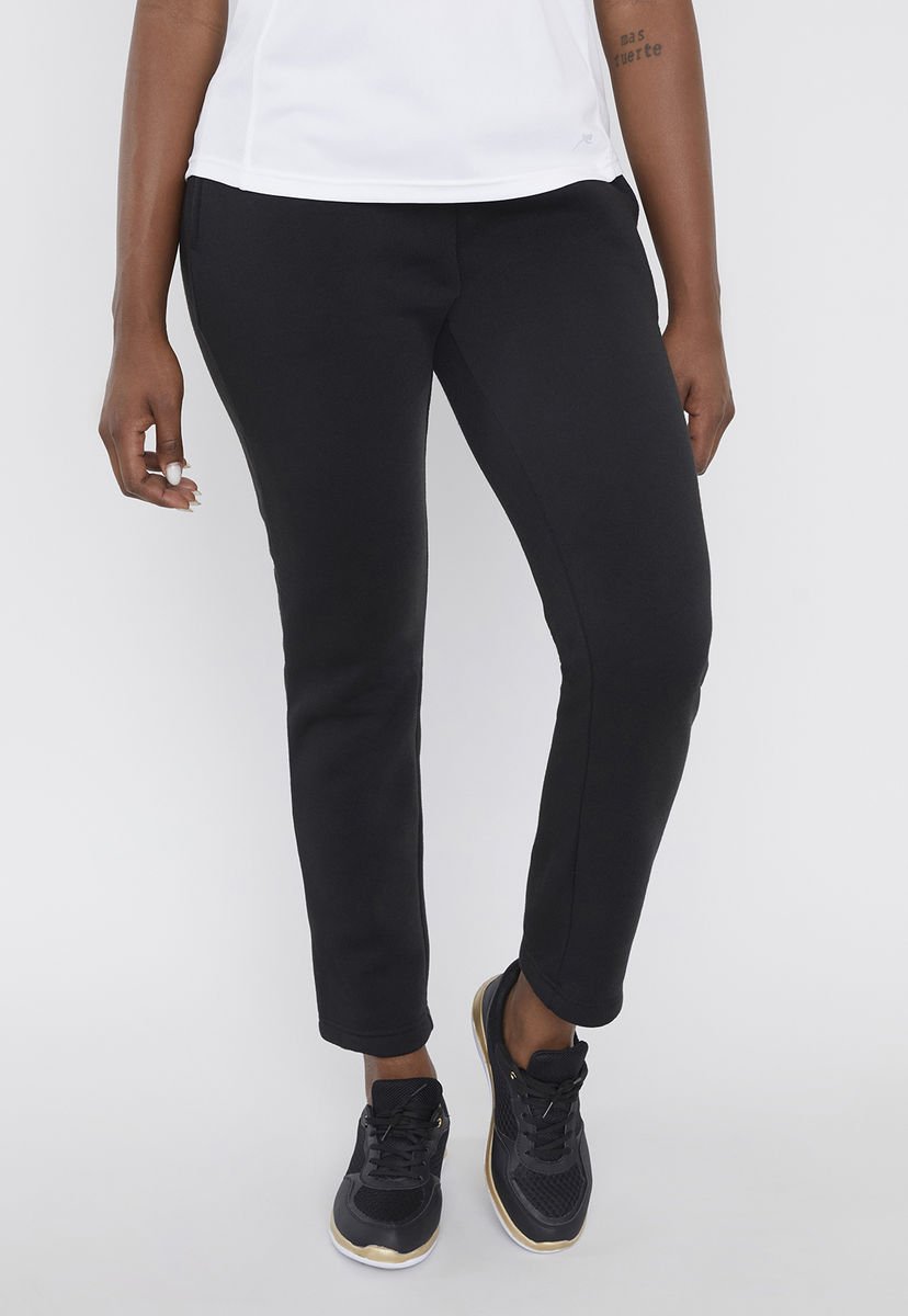 Pantalon buzo best sale mujer negro