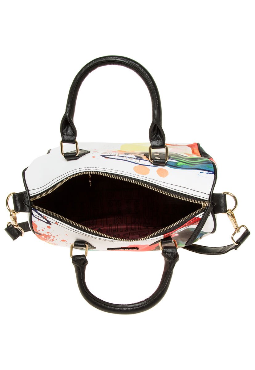 Cartera desigual online blanca