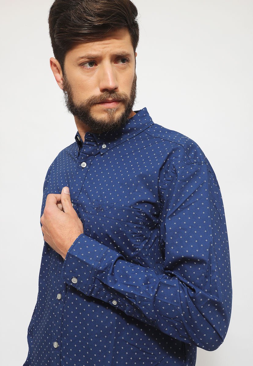 Camisa Dockers Azul Calce Slim Fit Compra Ahora Dafiti Chile