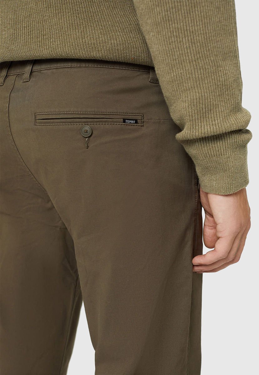 Pantalon corte chino online verde