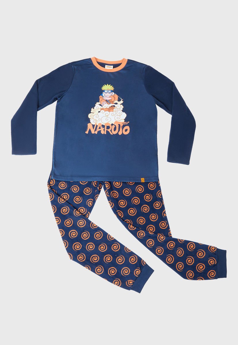 Pijama Polar Naruto Niño Azul Fashion Park - Compra Ahora