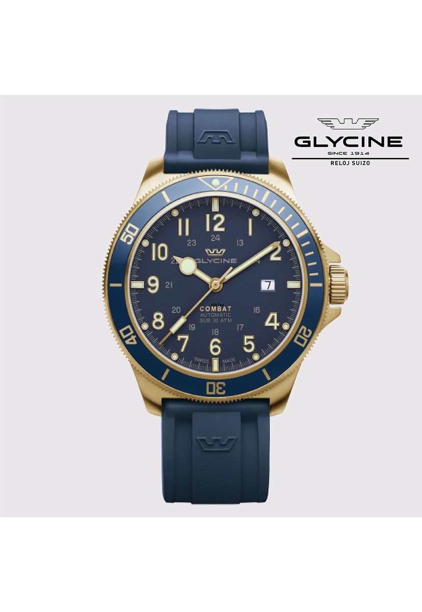 Reloj Azul Oscuro Glycine Compra Ahora Dafiti Chile