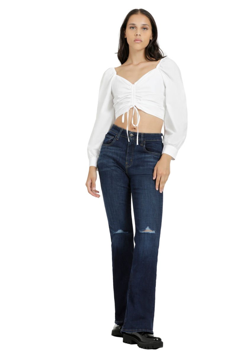 Jeans Mujer 726 High Rise Flare Azul Levis Compra Ahora Dafiti