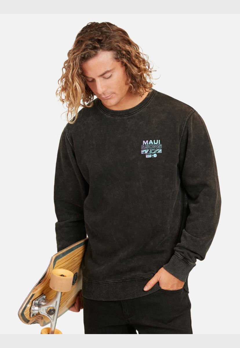 Poleron maui negro discount hombre