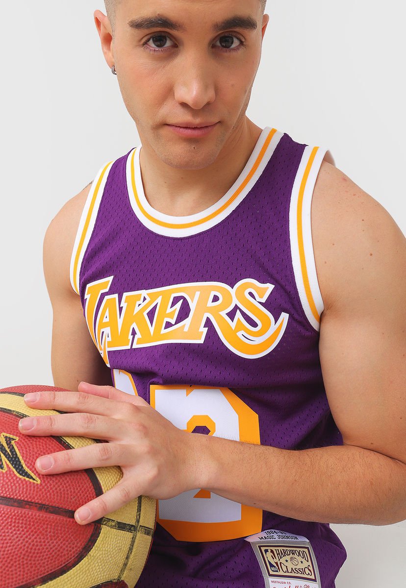 Camiseta Shaquille O´neal swingman en LA Lakers en morado