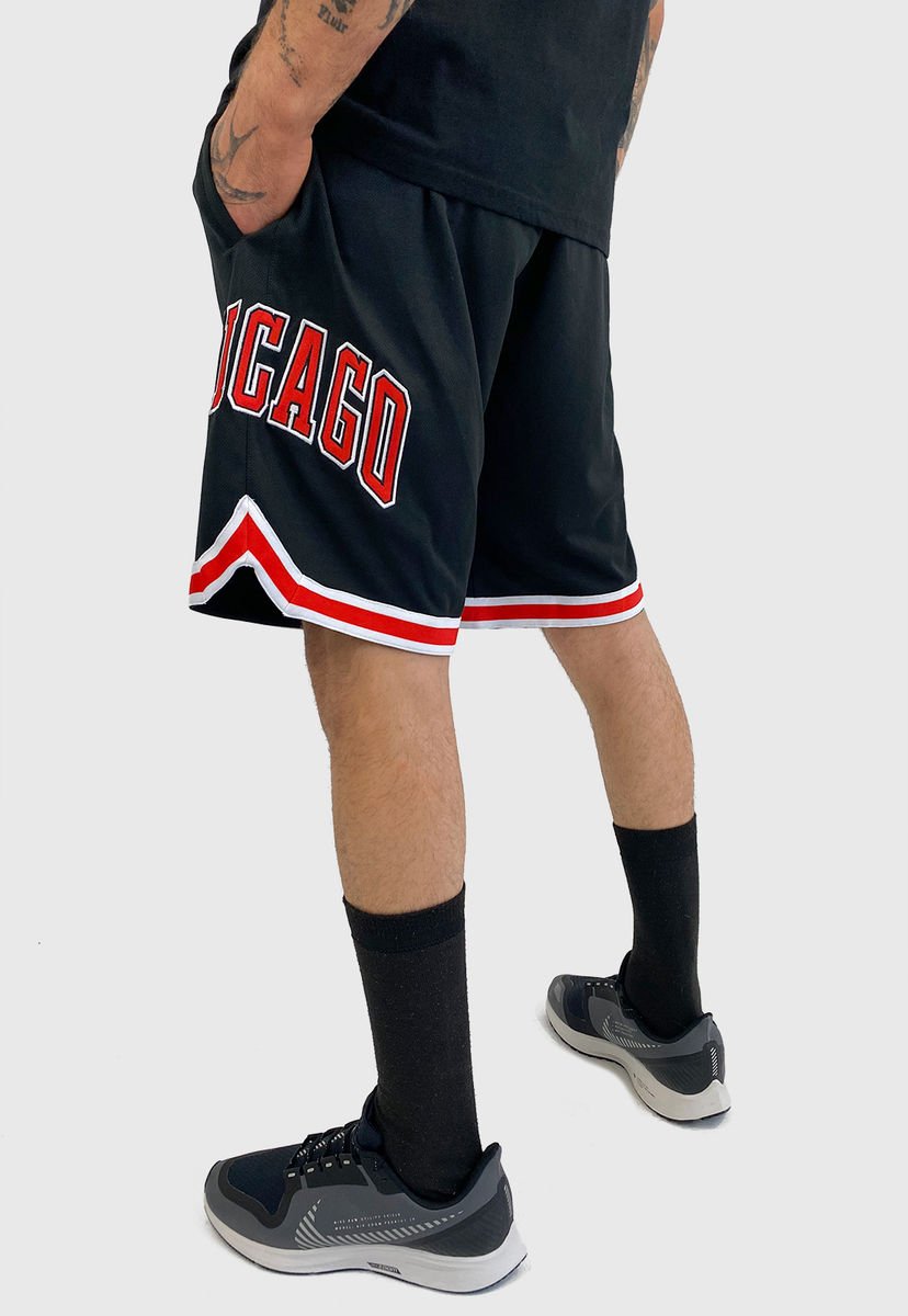 Short NBA Chicago Bulls Rojo - Calce Regular - Compra Ahora