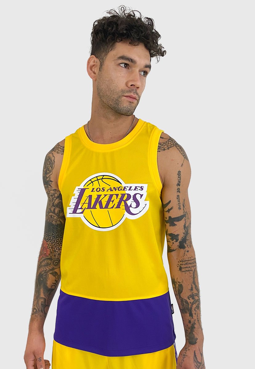 Polera Angeles Lakers Amarillo - Calce Regular - Compra Ahora | Dafiti Chile