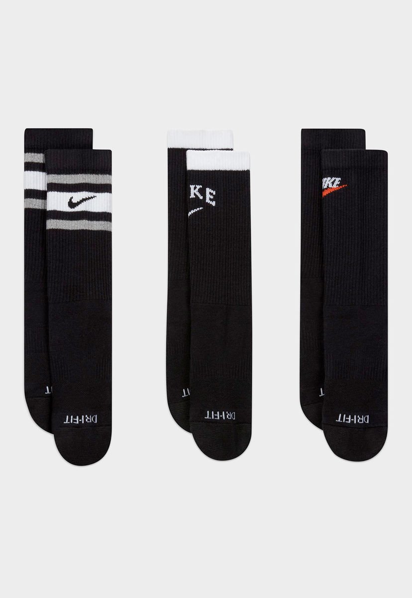 Pack 3 Calcetines Nike NK PLUS CUSH Negro - Compra | Dafiti Chile