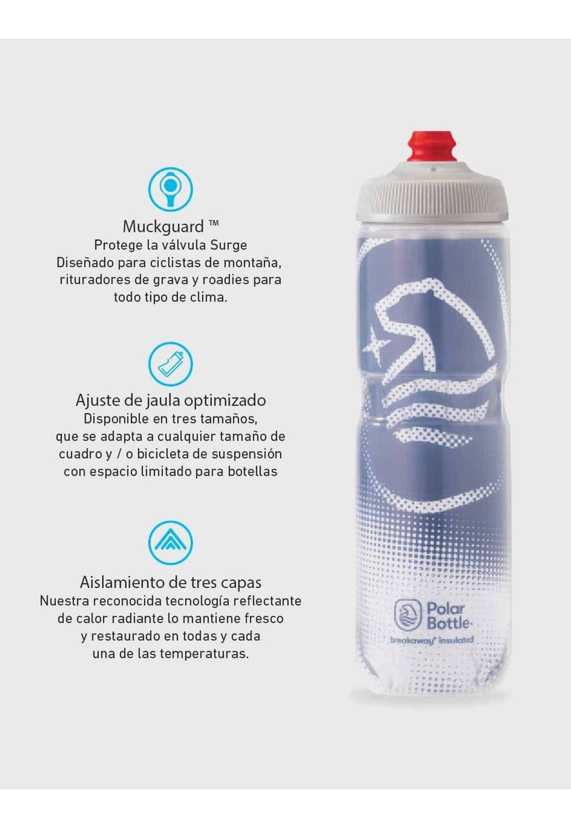 BOTELLA DE AGUA CON AISLANTE - El Outlet de la Bicicleta