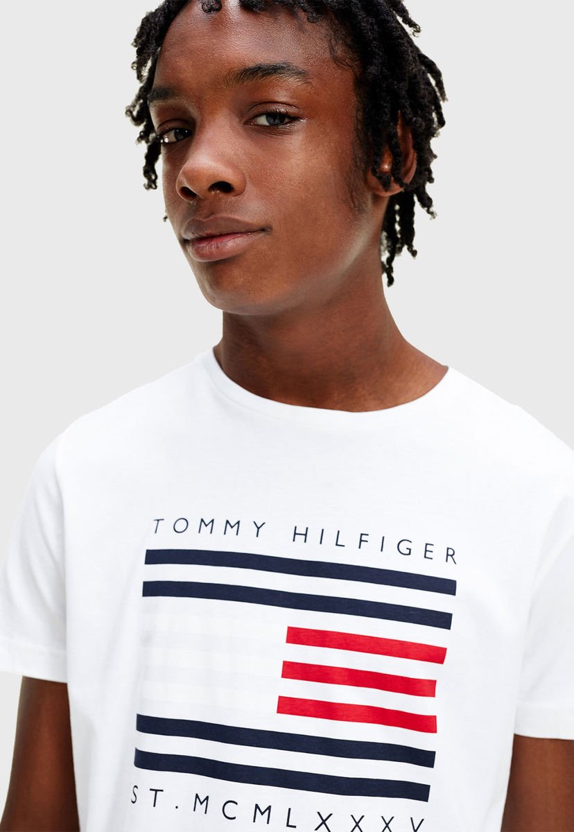 Polera tommy hilfiger online blanca