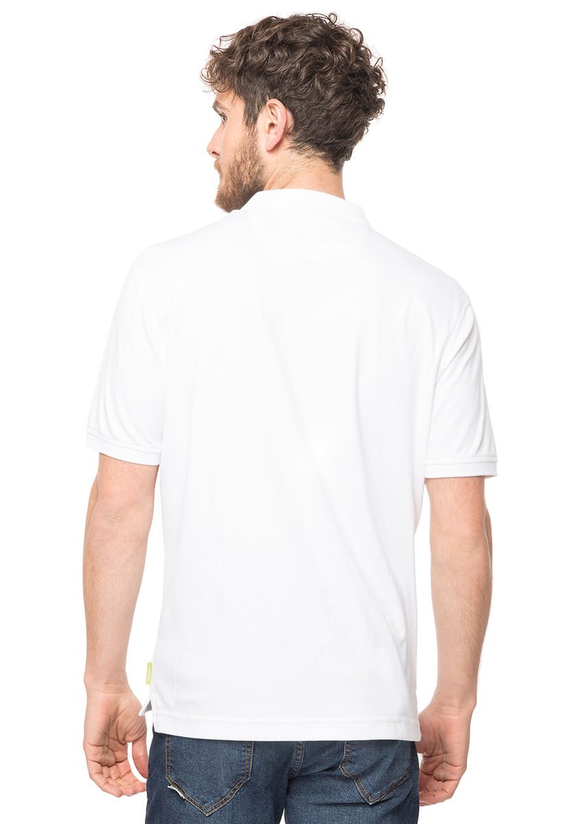 Polera manga corta online blanca