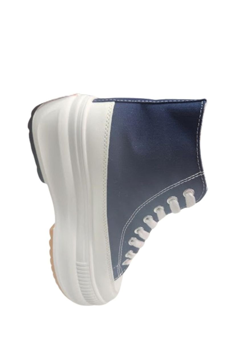 Zapatilla Urbana Plataforma Azul Vinnys Outlet Compra Ahora