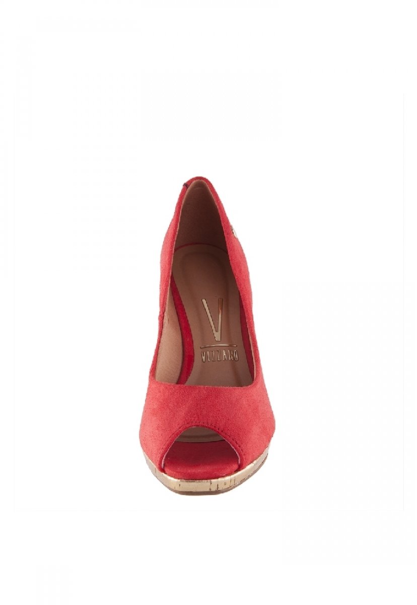 Sapato vizzano peep toe hot sale camurça