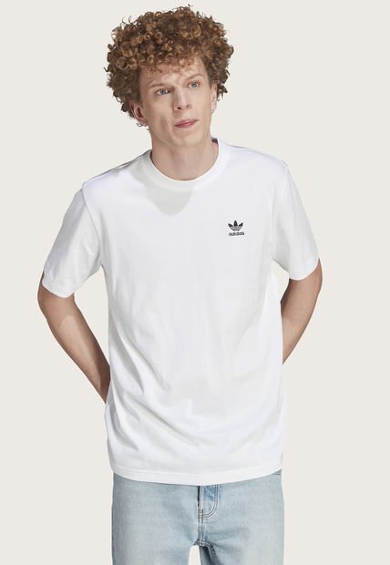 Polera Adidas Originals B F Trefoil Tee Blanco Calce Regular Compra