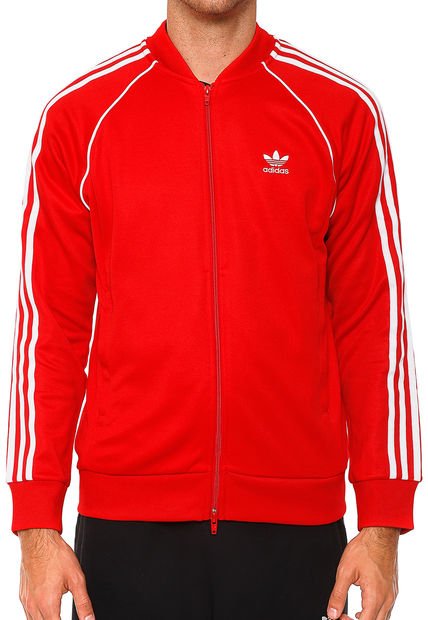 Poleron SST TT Rojo adidas originals Calce Regular Compra Ahora Dafiti Chile