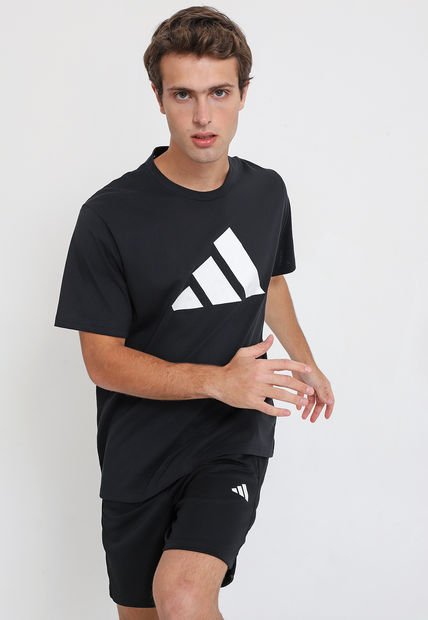 Polera adidas performance  TR-ES FR LOGO T Negro - Calce Regular