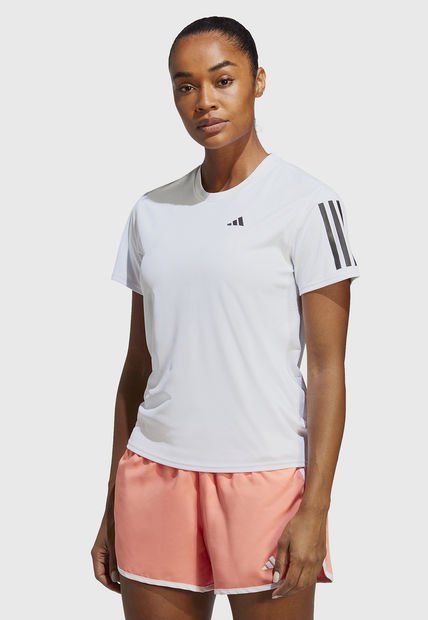 Polera
 adidas performance OWN THE RUN TEE   Blanco - Calce Regular