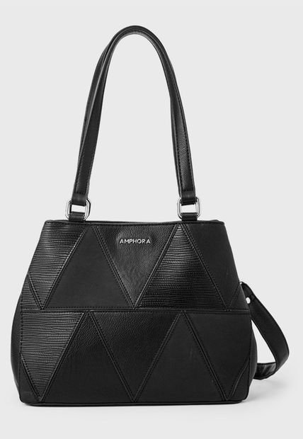 Cartera Tipo Dos Asas Tres Div. Gardenia Negro Amphora - Compra Ahora |  Dafiti Chile