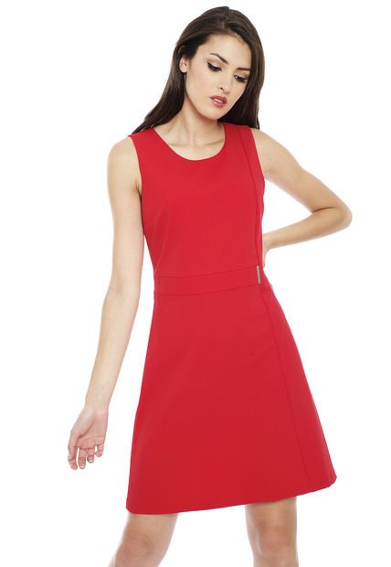 Vestido Ash Liso Jumper Rojo - Calce Regular - Compra Ahora | Dafiti Chile