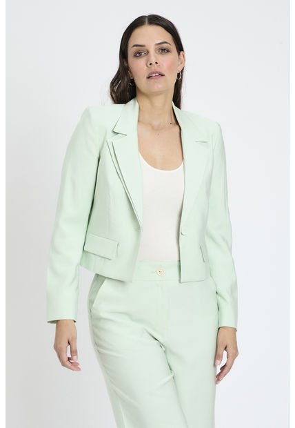 Blazer Liso Verde Ash