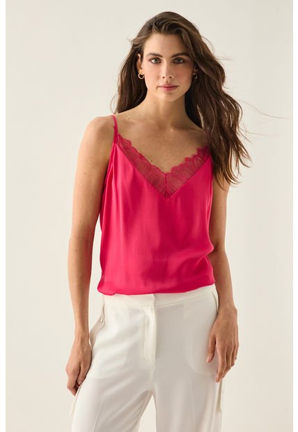 Blusa Lisa Fucsia Ash