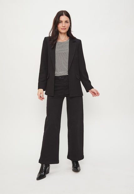 Blazer Liso Negro Ash