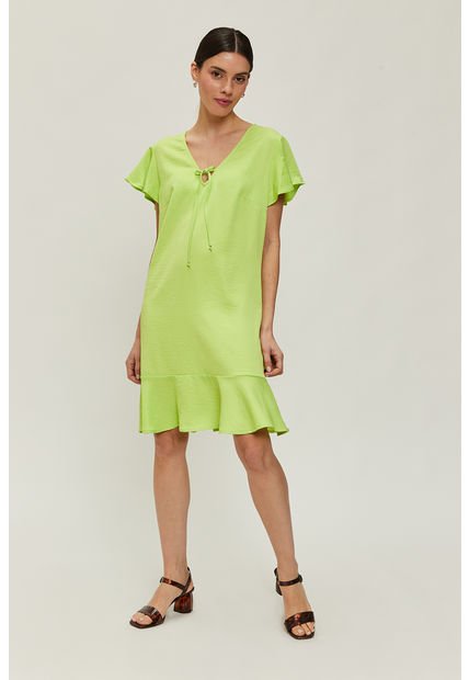 Vestido Liso Verde Ash