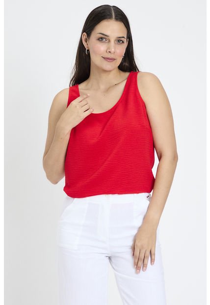 Blusa Lisa Rojo Ash