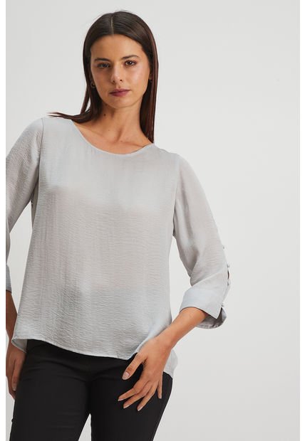 Blusa Lisa Gris Ash