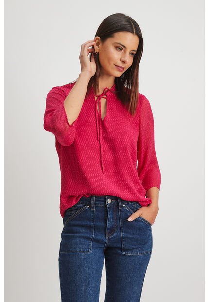 Blusa Lisa Fucsia Ash