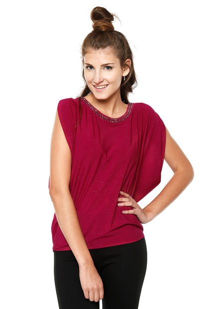 Polera Fantasía Magenta Ash - Calce Oversize