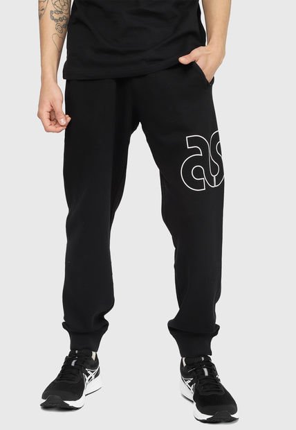 asics black joggers