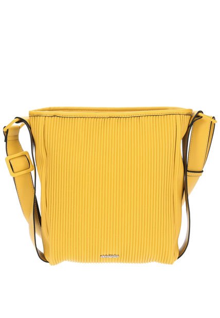 Cartera De Hombro Agea Cross Amarillo Mujer Azaleia