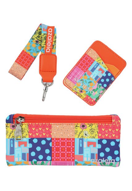 Estuche Naranja Pack Multi Cel Mujer Azaleia