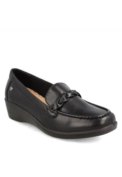 Mocasin Newstar Mujer Negro Bata