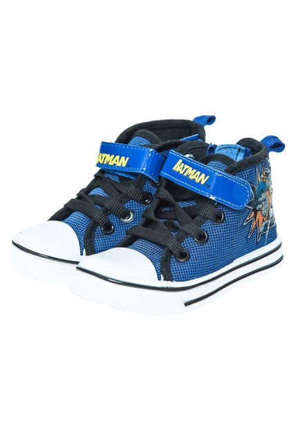 Zapatilla Lona Alta Azul Batman