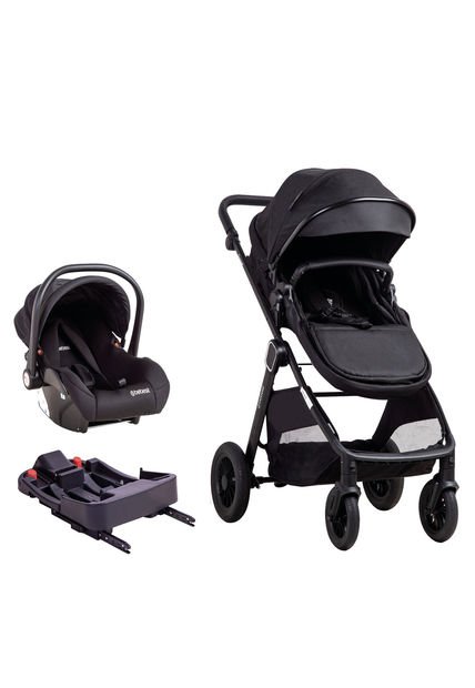 Coche Cuna Travel System Isofix Sunset Premium Negro Bebesit