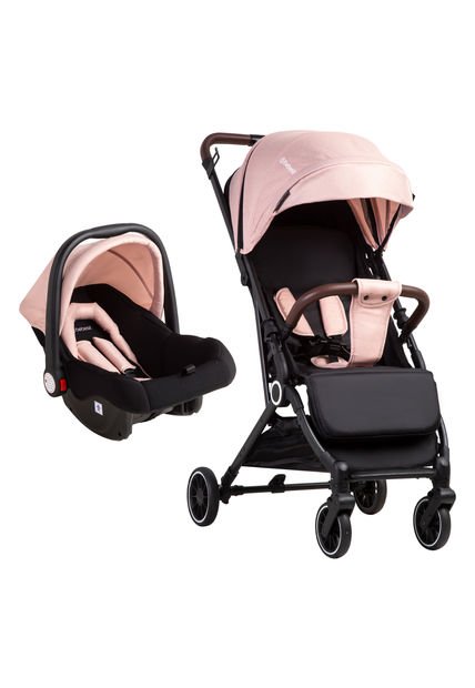 Coche Maleta Compacto Travel System Soho Rosa Bebesit