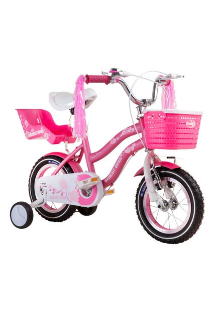 Bicicleta Infantil Queen Aro 12 Rosada Bebesit