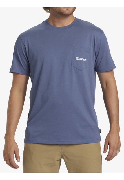 Polera Hombre Funghi Pocket Azul Billabong