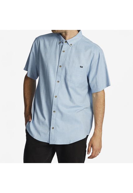 Camisa M/C Hombre All Day M Wvtp Celeste Billabong