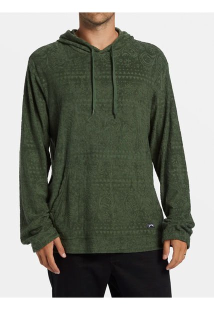 Polerón Hombre Flecker Jacquard Verde Billabong