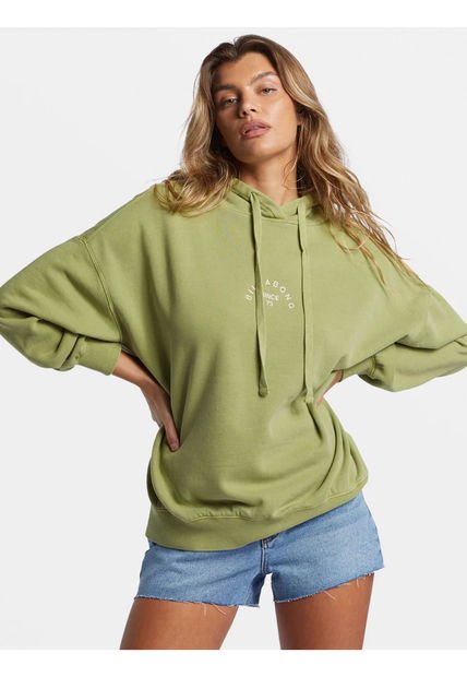 Polerón Mujer So Classic Verde Billabong