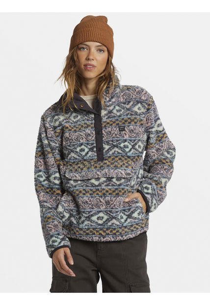 Polerón Mujer Switchback Pullover II Gris Billabong