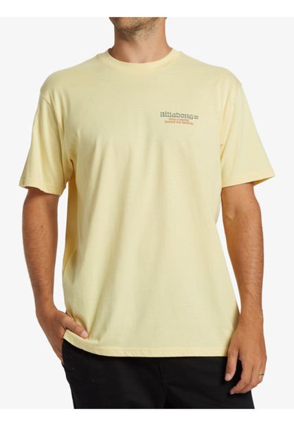 Polera Hombre Twin Fins Amarillo Billabong