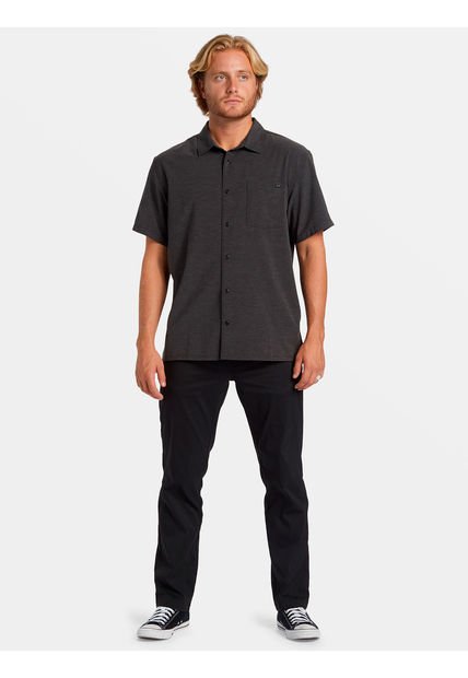 Camisa Manga Corta Hombre Surftrek Negra Billabong