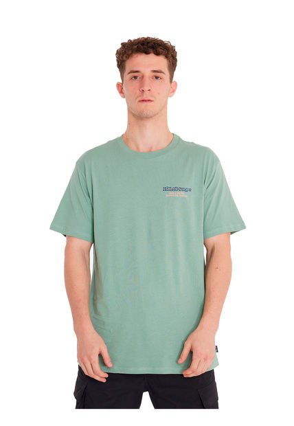 Polera Hombre Twin Fins Verde Billabong