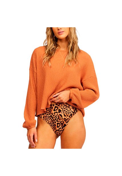 Sweater Mujer Come Through Terracota Billabong